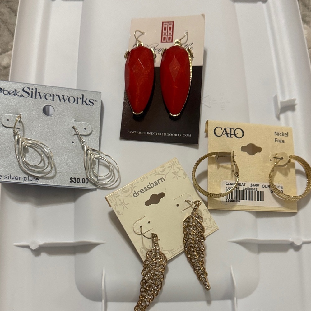Silver Earrings never worn